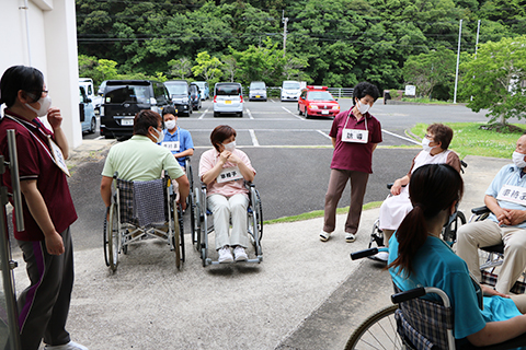 消防訓練のようす